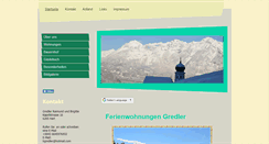 Desktop Screenshot of ferienwohnung-gredler.at